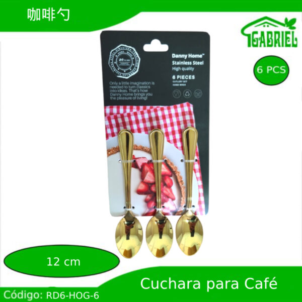 Cucharas para Café 6 PCS 12 cm