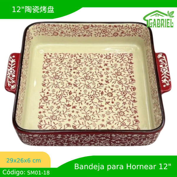 Bandeja de Cerámica para Horno 29.5x26x6 cm