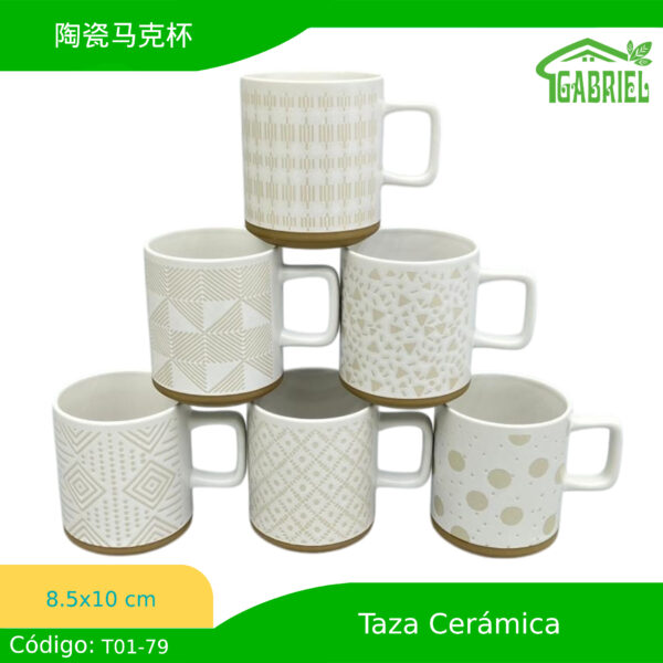 Taza de cerámica 8.5x10 cm