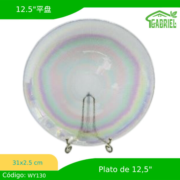 Plato de Vidrio 31x2.5 cm