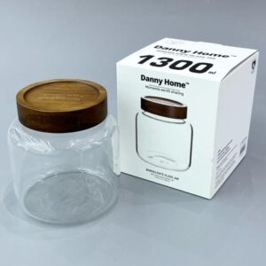 LATAS密封罐1300ml storage jar 13*13*14cm glass