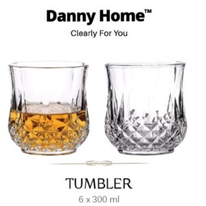 TAZA玻璃杯Glass cup 6pcs 8.3*9.2*5.9cm 300ml