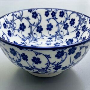 Bowl de Cerámica 10×5 cm – Set “Pétalo Azul”