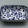 Fuente para Horno de Cerámica Rectangular 19 x 11 – Set Pétalo Azul