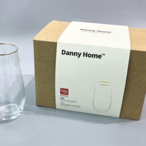Vasos de Vidrio Set de 4 Piezas 6x8x16 cm
