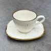 陶瓷杯碟220mlcup：12*9*6.8cm saucer：11.5*1.6cm Porcelain