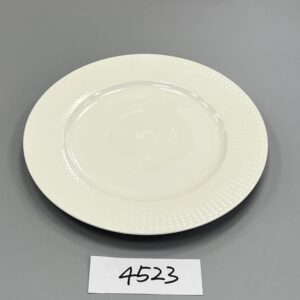 Plato Llano de Porcelana 26.5 cm – Diseño Elegante y Versátil