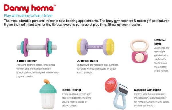 BABY GYM TEETHERS & RATTLES GIFT SET 1Set 31*24.5*7cm