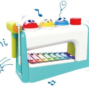 Centro Musical Infantil Multifuncional con Sonido y Luces – 31.5x13x23 cm