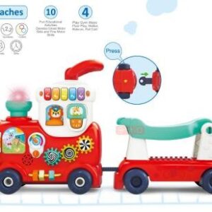 4 in 1 Smart Learning Push & Ride Train 48.5*22.5*38cm