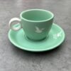 Set de 2 piezas de Cerámica Taza 8x8x6 cm y Plato 15x15x2 cm
