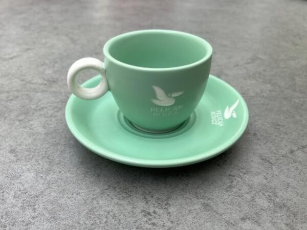 Set 2 PCS Coffee cup cup:8*8*6cm saucer:15*15*2cm Porcelain 448g