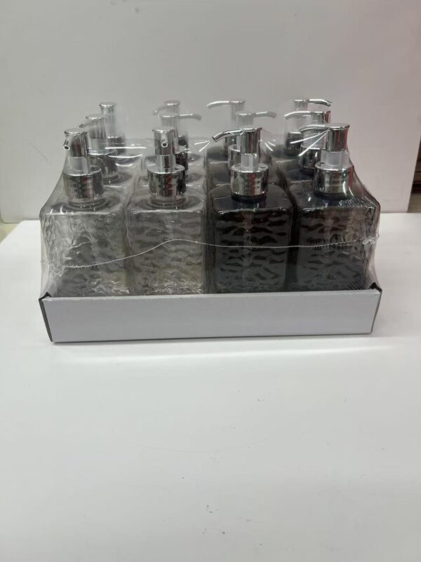 方形波纹沐浴露瓶BOTELLA DE GEL DE DUCHA 16 PCS