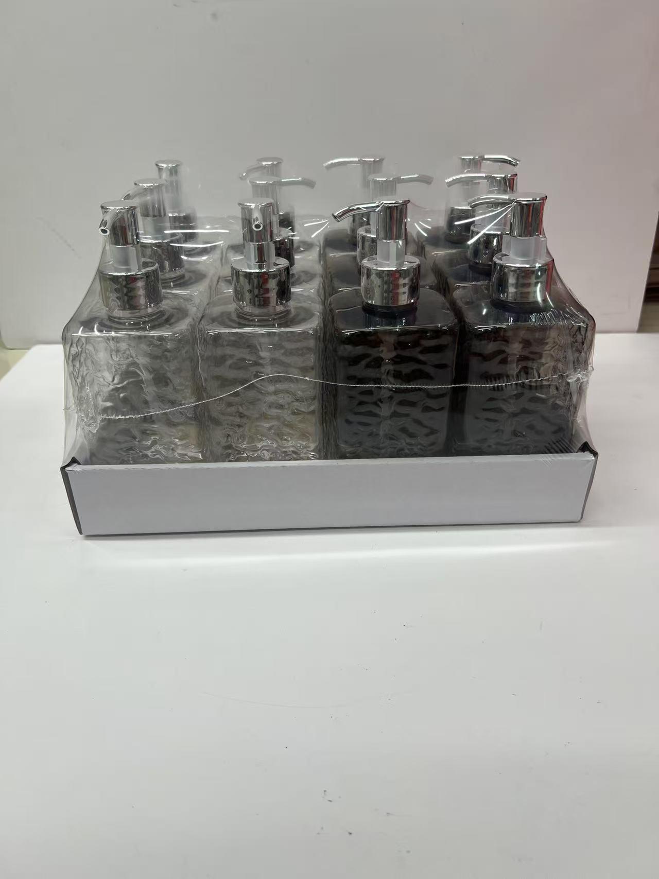 方形波纹沐浴露瓶BOTELLA DE GEL DE DUCHA 16 PCS