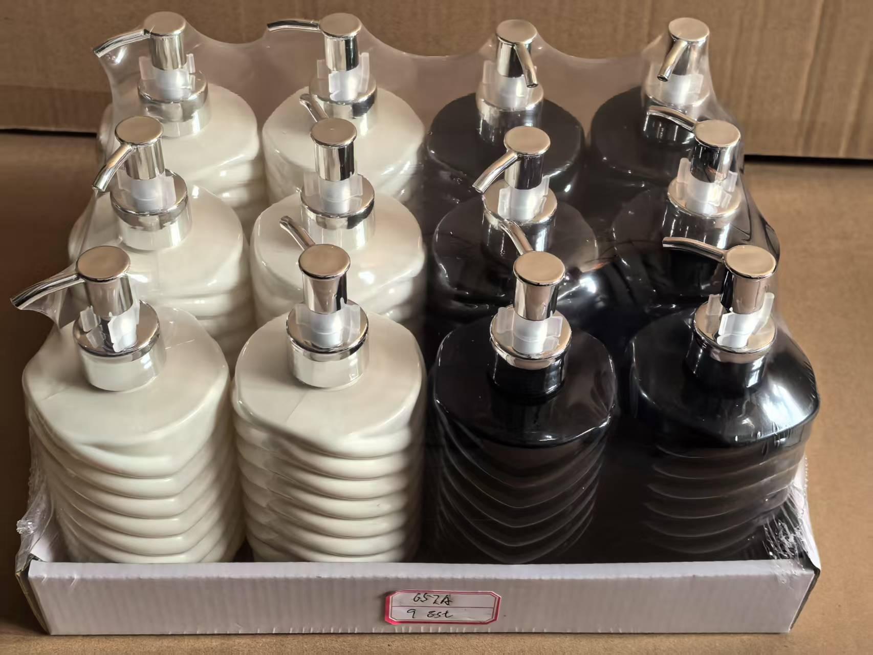 圆形斜纹沐浴露瓶BOTELLA DE GEL DE DUCHA 16 PCS