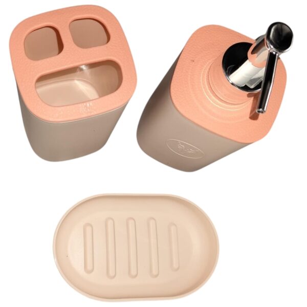 Set de Baño 3 Piezas Cuadrado  – Diseño Moderno