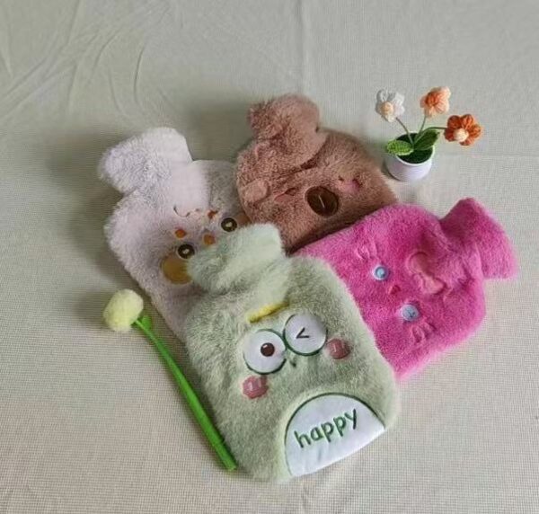 Guatero de 1 Litro con Funda de Dibujos Tiernos – Bolsa de Agua Caliente