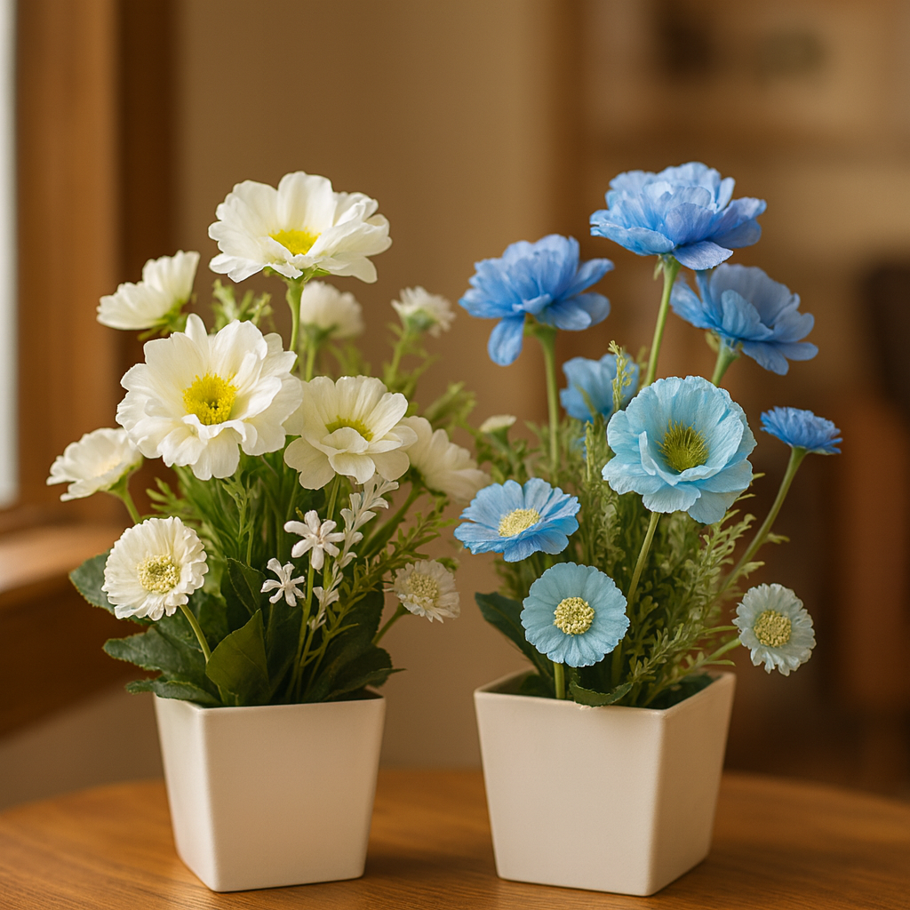 Maceta Decorativa con Flor de Cerezo – Diseño Sakura