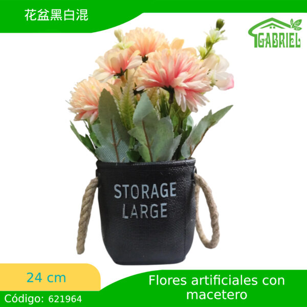 Maceta de Plástico Decorativa – Color Negro