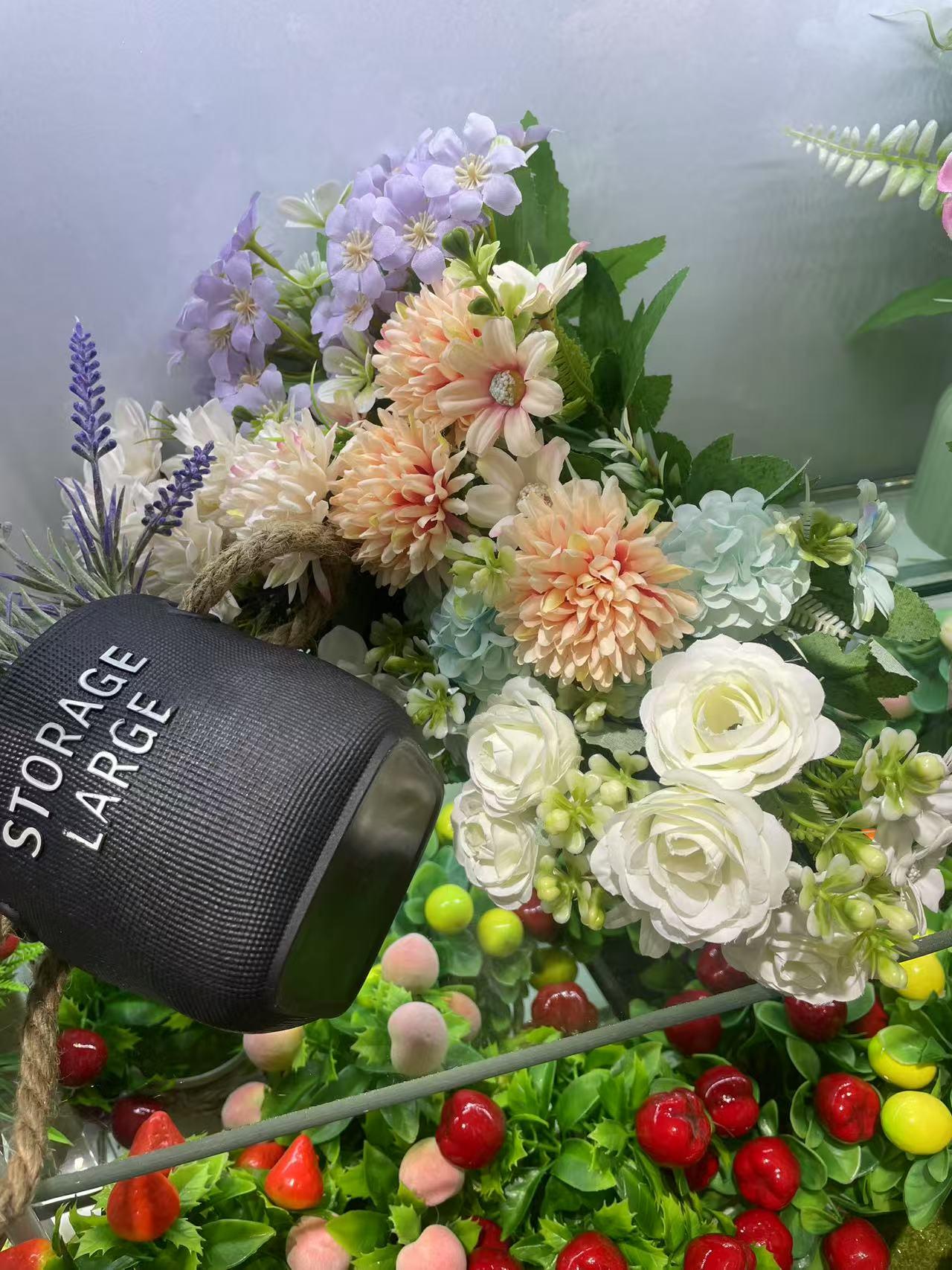 花盆黑白混MACETA DE PLASTICO