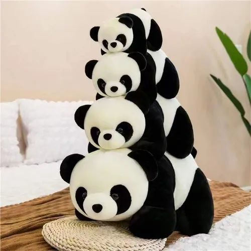 Peluche Panda Acostado 37 cm – Ultra Suave y Abrazable