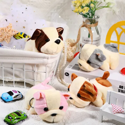 Peluche Perro Shar Pei 10 cm – Mini, Ultra Suave y Tierno