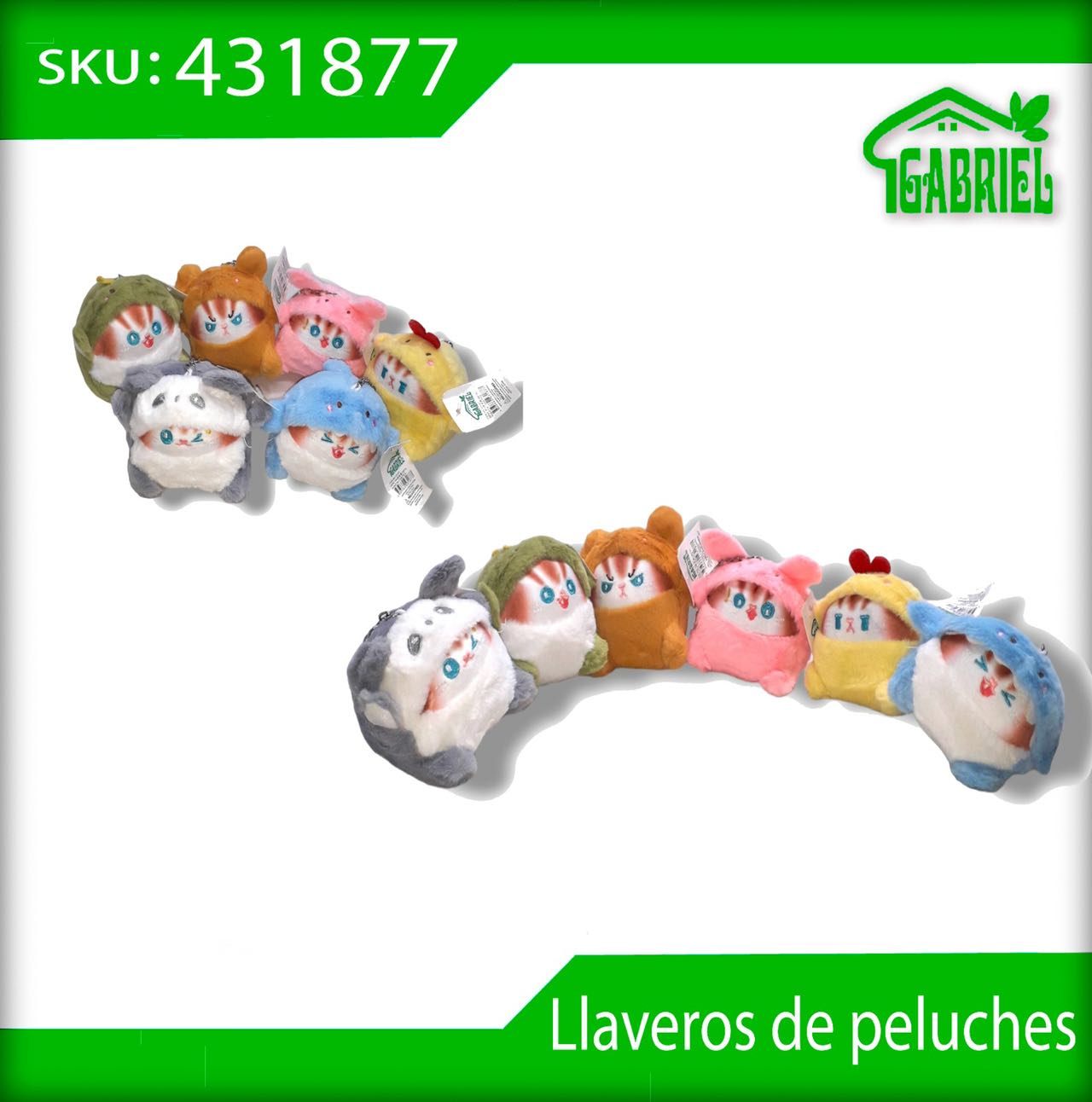 Peluches de Ardillas Disfrazadas Llaveros