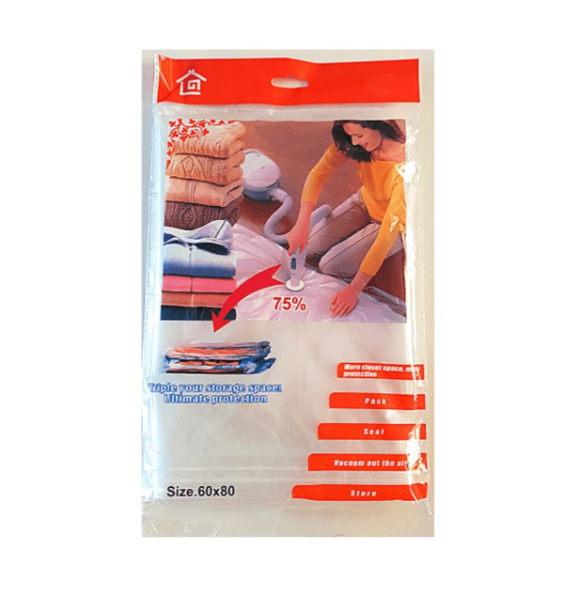 Bolsa de Vacío Transparente 60×80 cm – Resistente y Reutilizable