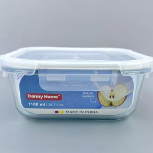1100ml Square crisper
17.5*6.5cm ,unit:Pcs
glass with seal cover
