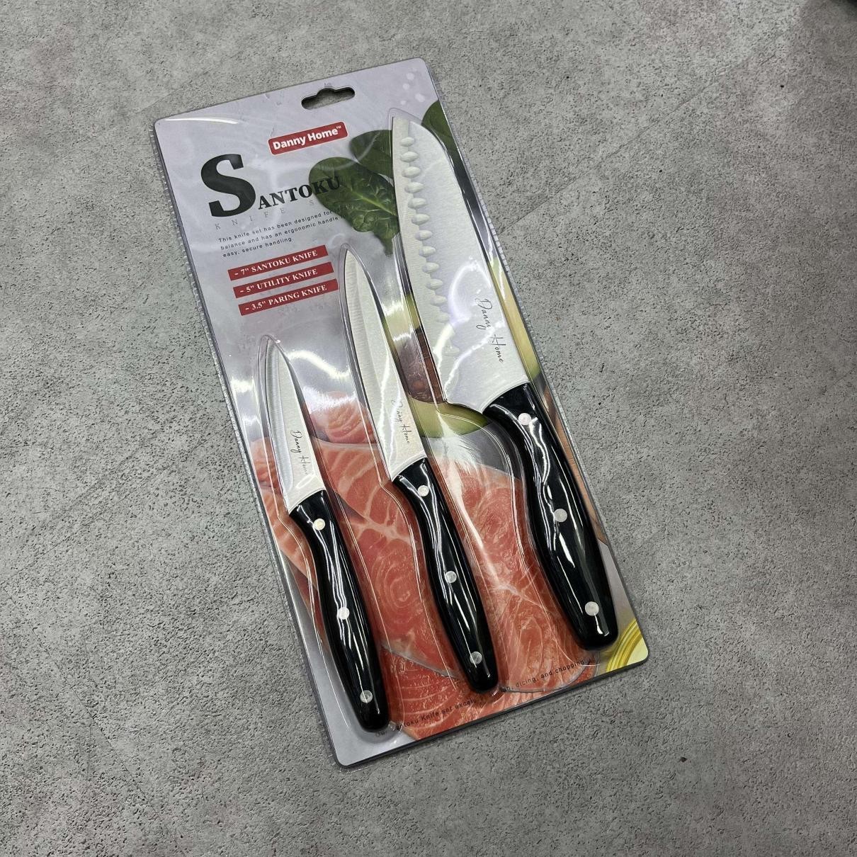 24.5cm,24.5cm,32.5*20.5cm，刀3件套/Juego de 3 piezas de cuchillo