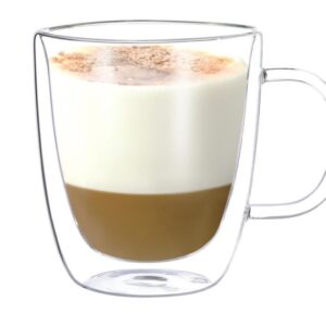 Double-walled cup
350ml 2pcs/box unit:box
with handle
9.3*11cm