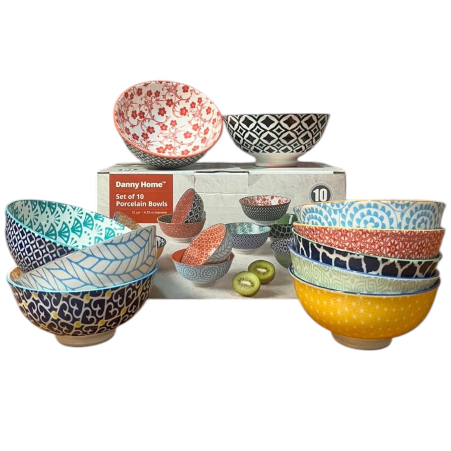 Set de Bowls de Cerámica 4.75” 10 Piezas 12×6 cm 189g