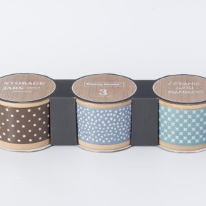 3pcs Castor 
3pcs/color box, Unit:set
Cans：10*10*7cm,1251g
Porcelain
