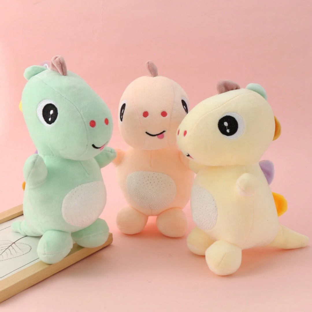 Peluche Dinosaurio con Barriguita a Lunares – Ultra Suave y Abrazable