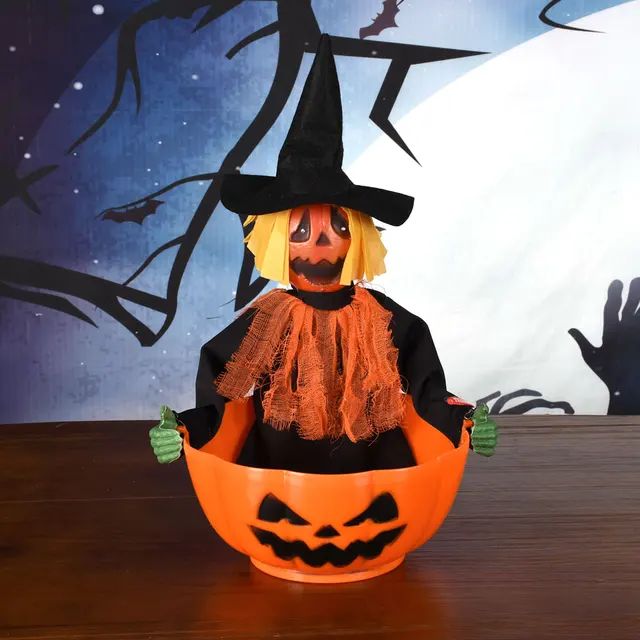 Bandeja de Calabaza – Bandeja Decorativa de Halloween para Dulces y Frutas