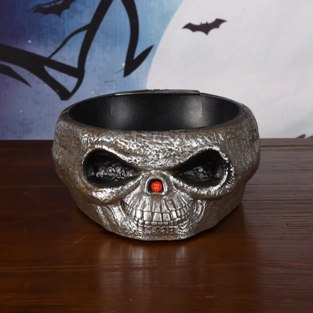 Bandeja de Halloween con Manos de Esqueleto – Dulcero Decorativo Terrorífico
