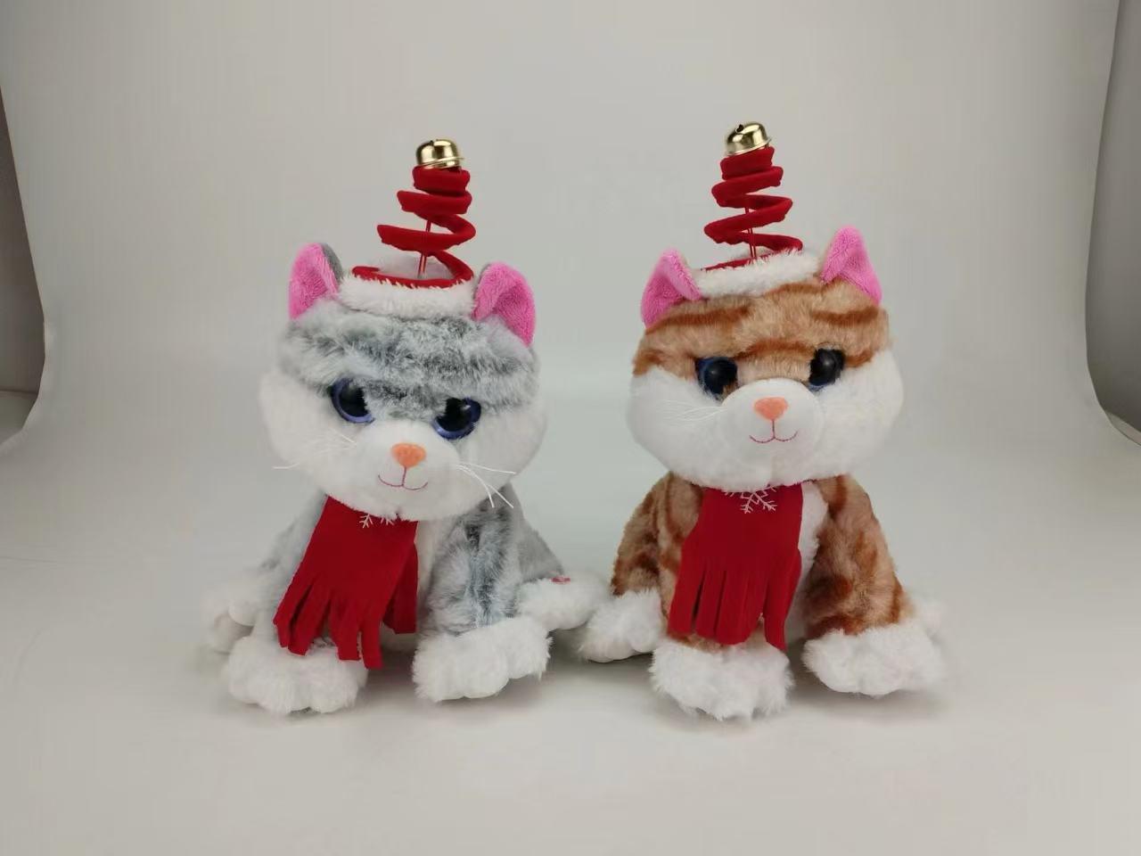甩头圣诞猫JUGUETE FESTIVO