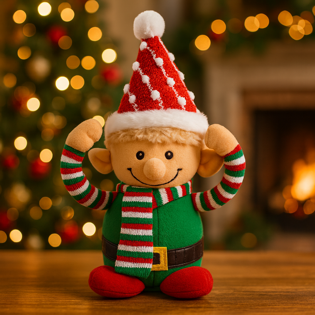 Elfo Navideño Escondido – Juguete Festivo Interactivo Ideal para Decoración y Regalos