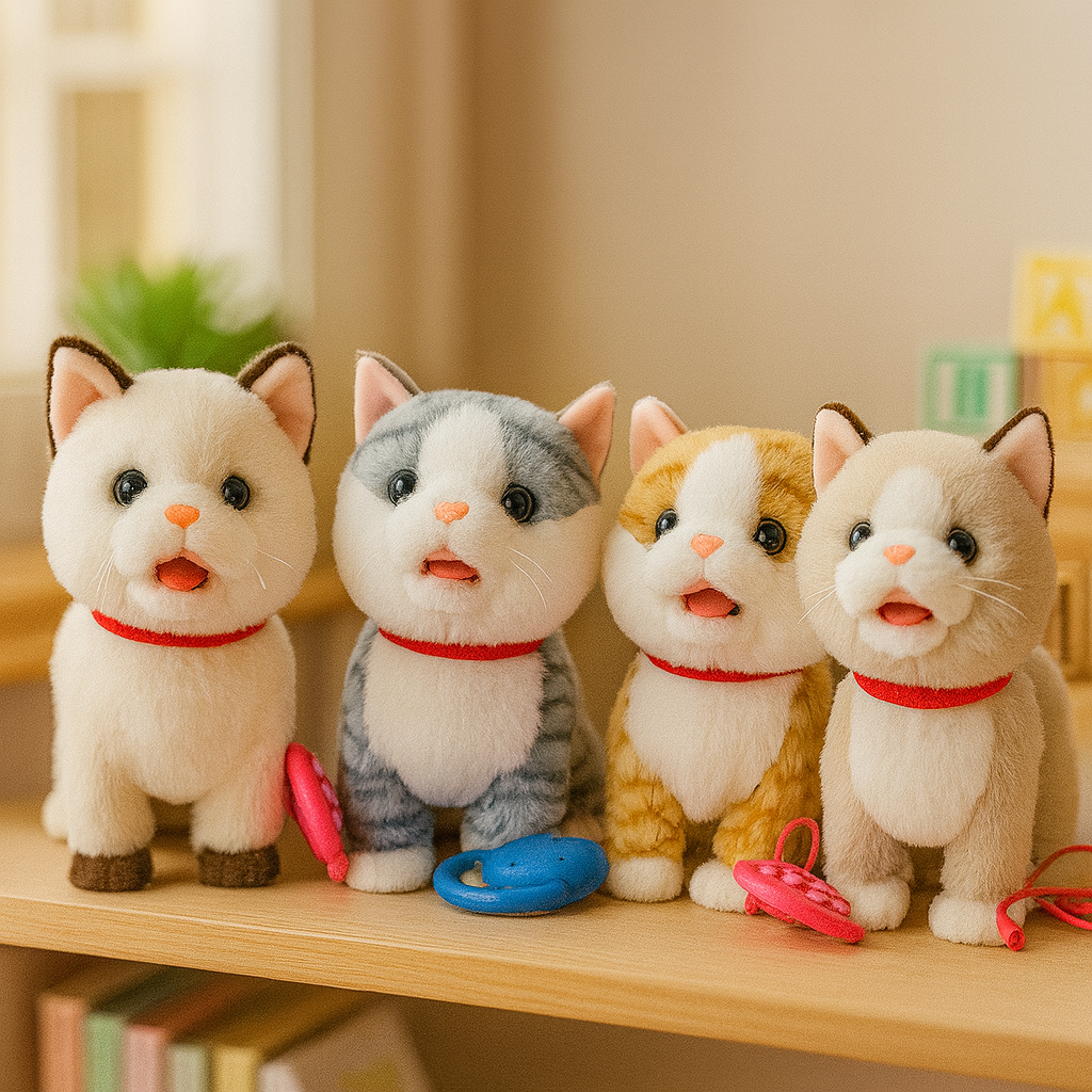 Gato Decorativo Festivo con Movimiento – Juguete Ideal para Regalos y Decoración
