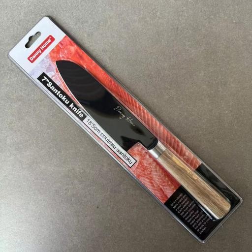 Cuchillo Chef 32 cm en Acero Inoxidable con Mango de Madera