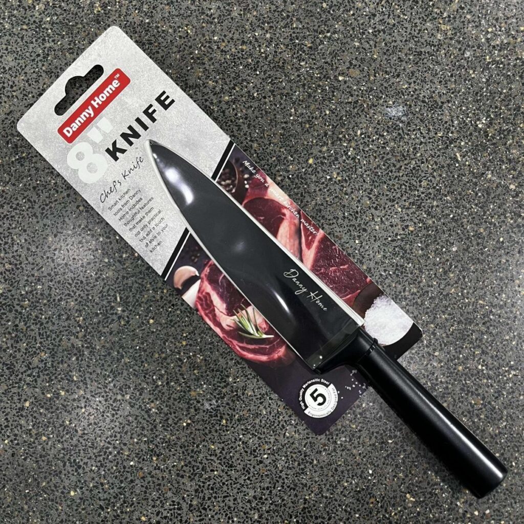 Cuchillo de Chef con Mango de Plástico (33 cm) – Precisión para Cortar y Picar