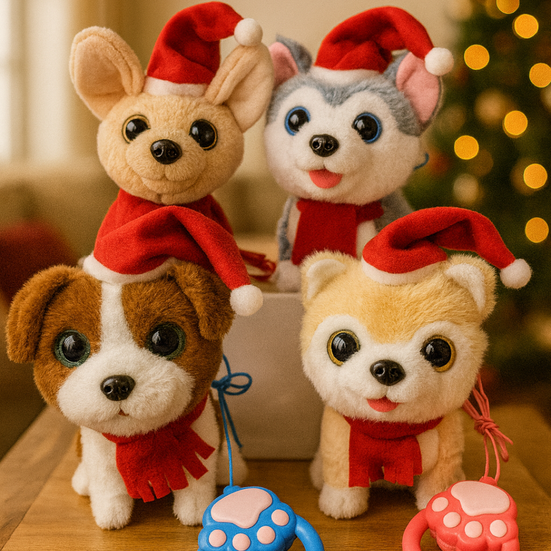 Perro Navideño – Juguete Decorativo Festivo en Tamaño Pequeño