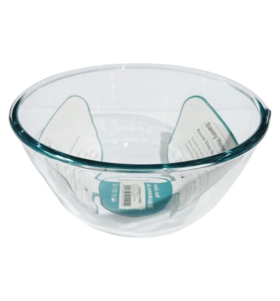Mastrad Escurridor De Ensalada De Vidrio Borosilicato – 21.5 Cm, Cesta Extraíble Y Manivela Bidireccional, Diseño Compacto Y Resistente