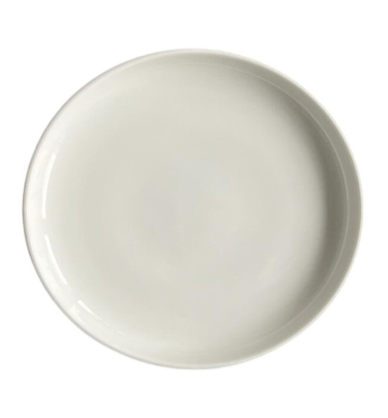 Plato Llano de Porcelana 20×3 cm (Blanco) – Para Mesa y Restaurante