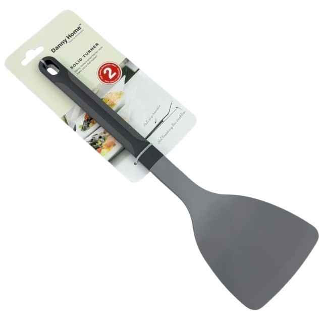 Espátula de Nylon 33 cm – Utensilio Antiadherente Color Gris para Cocina