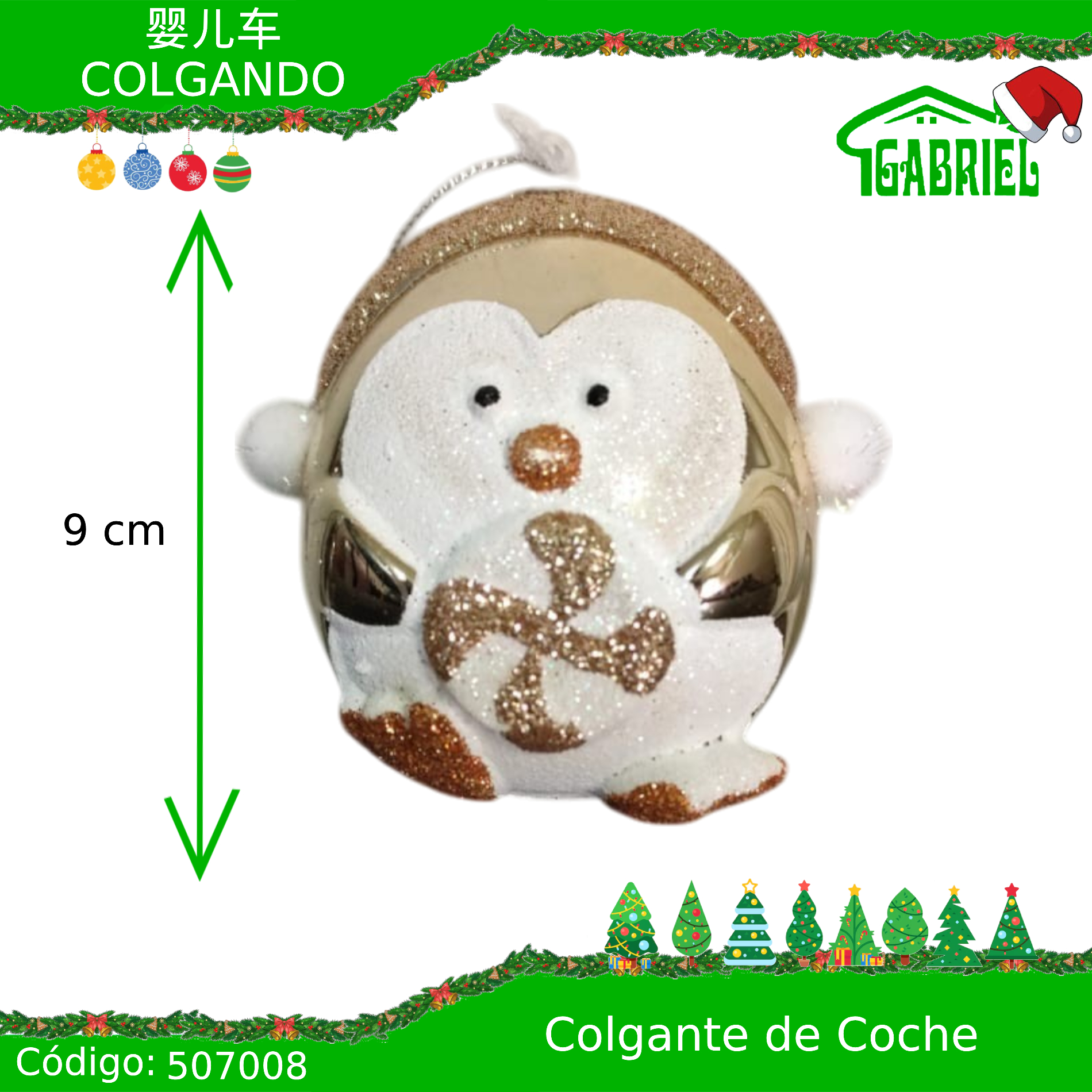 Colgante para Árbol de Navidad – Pingüino
