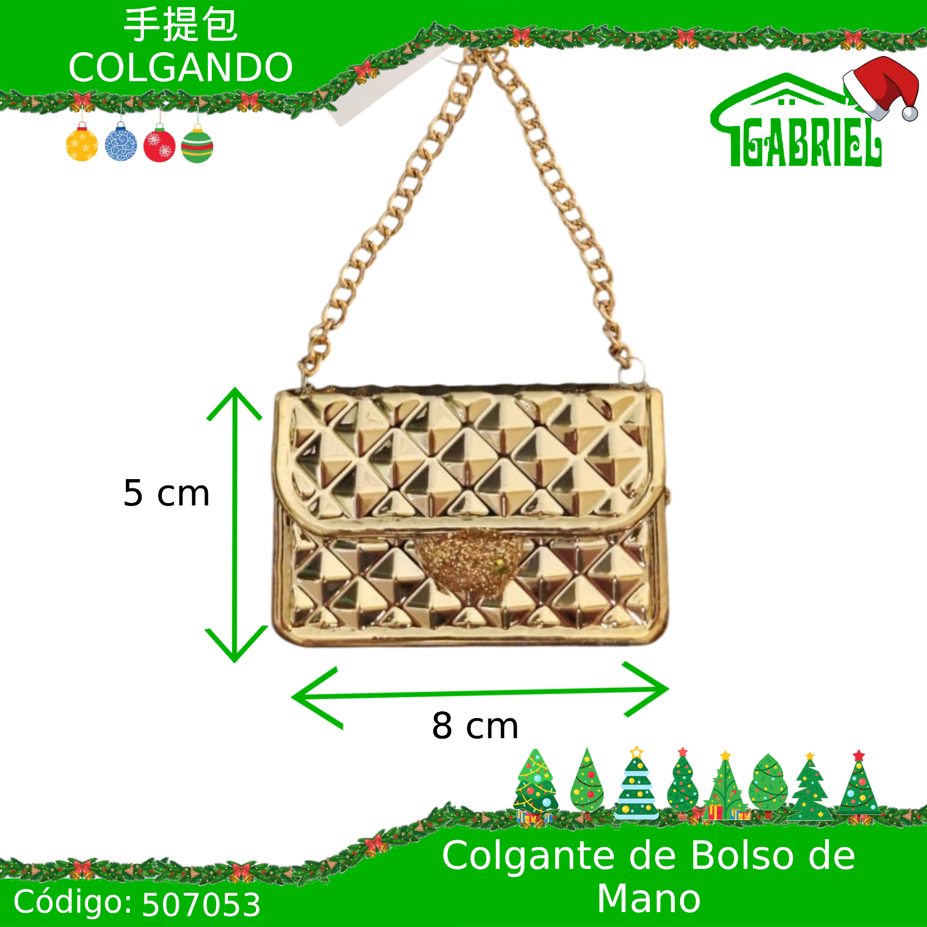 Colgante para Árbol de Navidad – Bolso de Mano