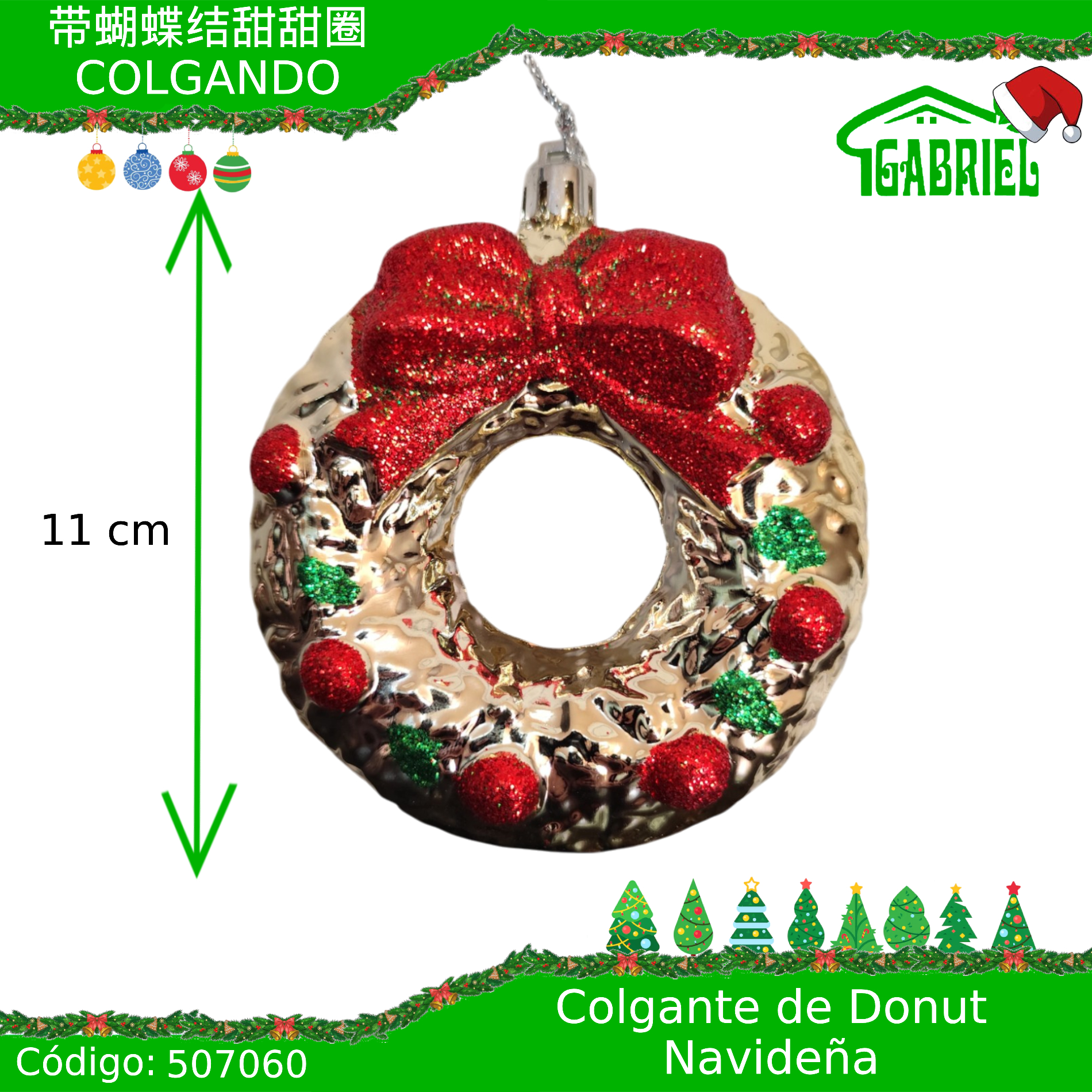Colgante para Árbol de Navidad – Donut