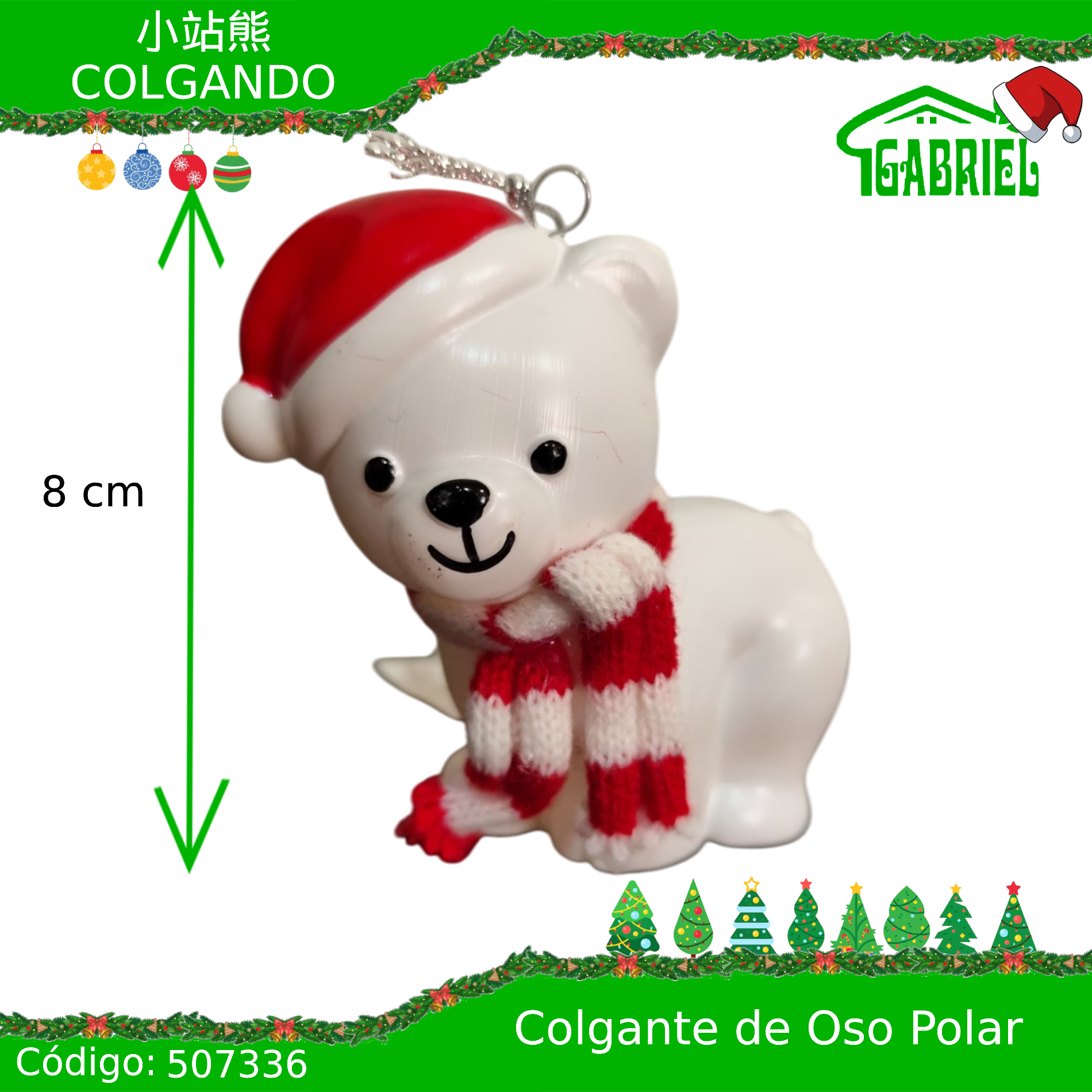 Colgante para Árbol de Navidad – Oso Polar