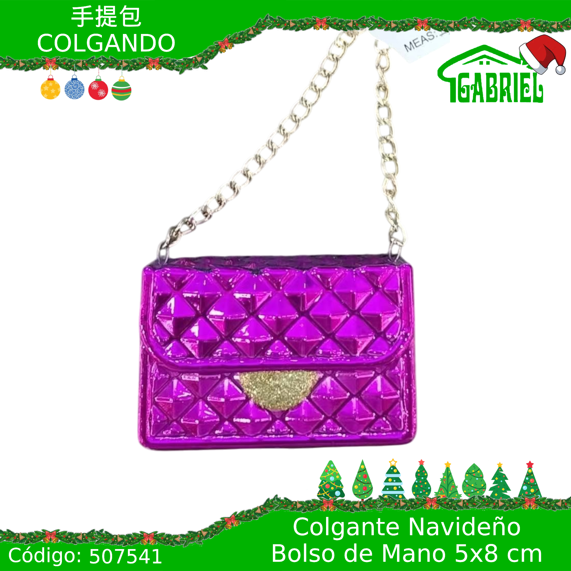 Colgante para Árbol de Navidad – Bolso de Mano